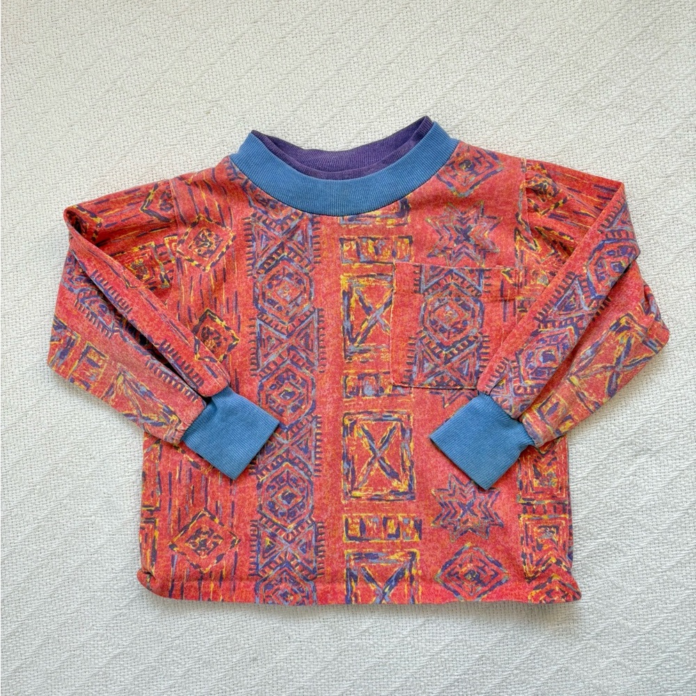 Vintage Retro Pacific Coast Athletic Long Sleeve Pocket Pullover Shirt Baby 18m